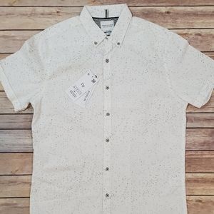 Denim&Flower Print Edition Men's button down